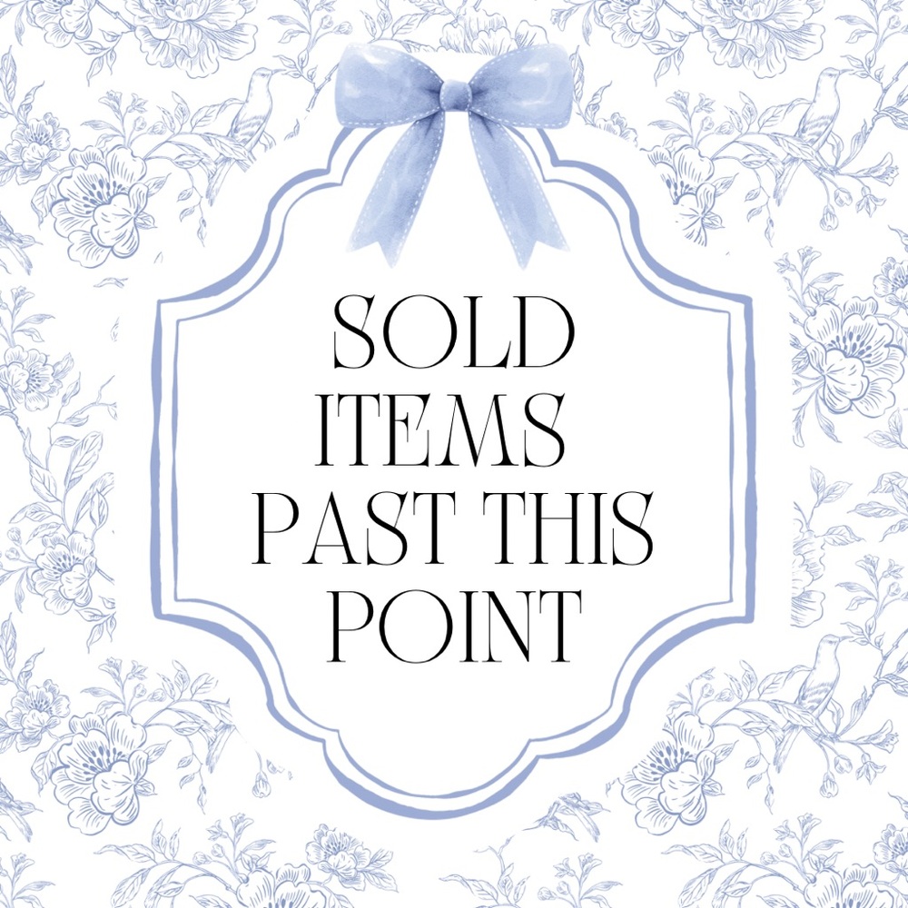 SOLD ITEMS PAST THIS POST